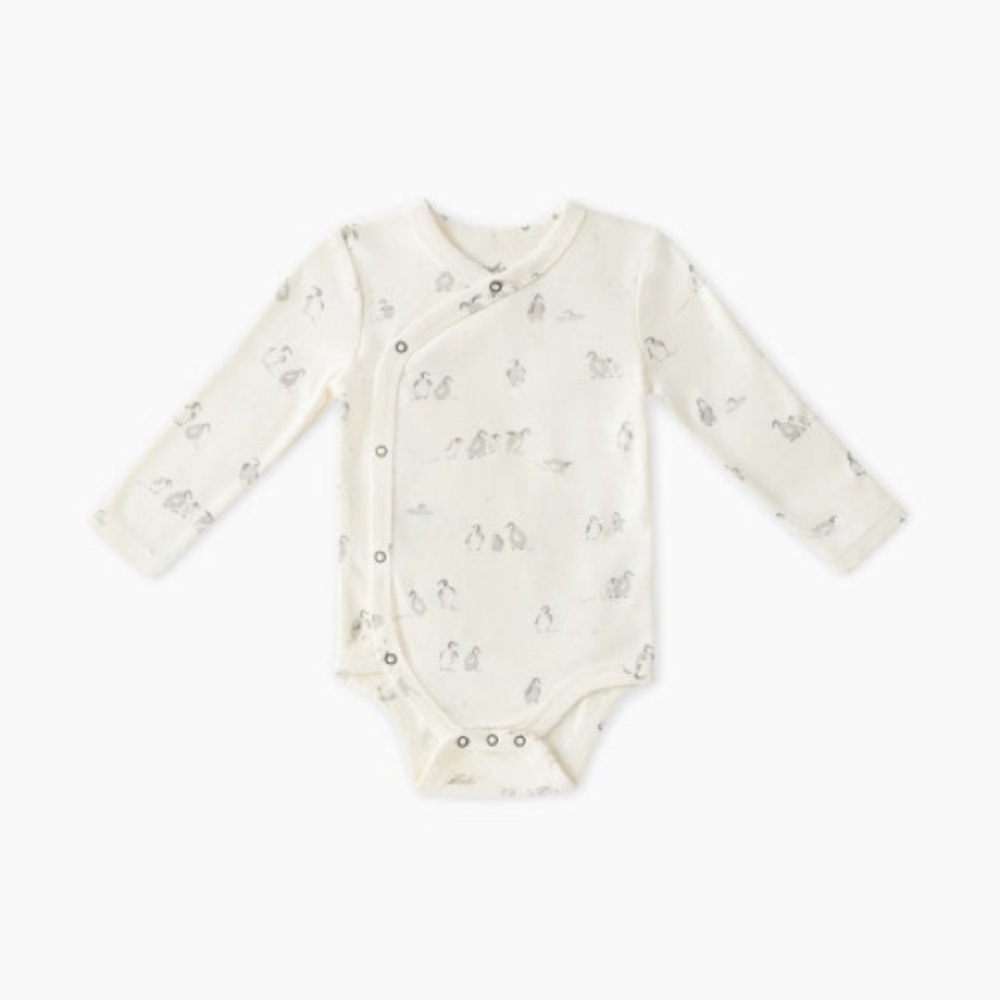 Pehr Organic Cotton Kimono Onesie size 12-18 M NWOT